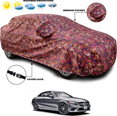 SEBONGO Car Cover For Mercedes Benz C180 (With Mirror Pockets)(Multicolor)