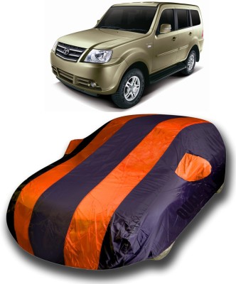 Gavya Car Cover For Tata Sumo Grande MK II (With Mirror Pockets)(Blue, Orange)