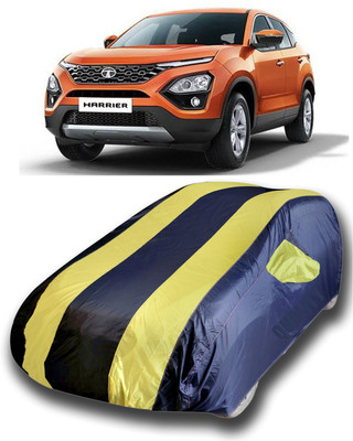 SanginiSang Car Cover For Tata Harrier (With Mirror Pockets)(Blue, Yellow)