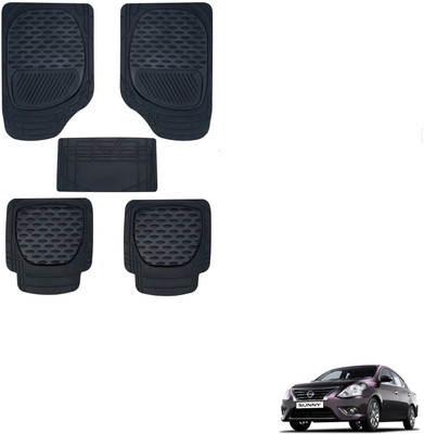 KOZDIKO Rubber Standard Mat For  Nissan Sunny(Black)