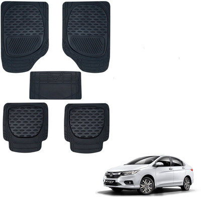 AuTO ADDiCT Rubber, PVC Standard Mat For  Honda New City(Black)