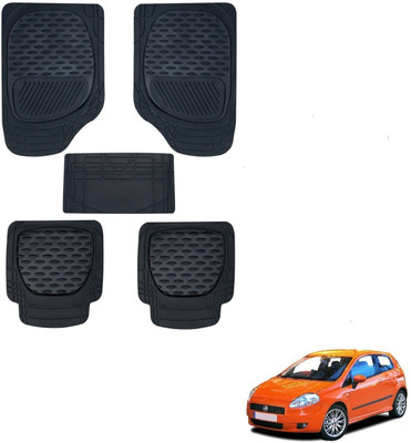 KOZDIKO Rubber Standard Mat For  Fiat Grand Punto(Black)