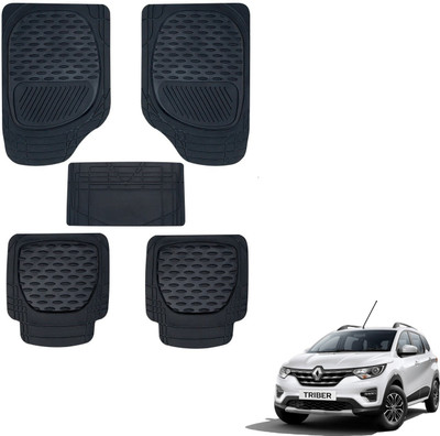 KOZDIKO Rubber Standard Mat For  Renault Triber(Black)