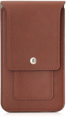 HITFIT Pouch for OnePlus 6T(Brown, Dual Protection, Pack of: 1)