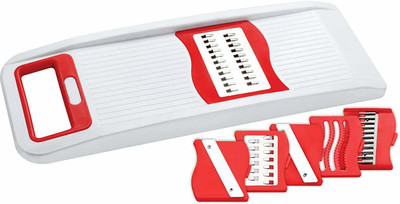 mitron 6 in 1 Multipurpose SLICERS & GRATERS Vegetable & Fruit Slicer Scraper Crusher Potato Grater & Slicer (Slicer, 6 Different Blade) Vegetable & Fruit Grater & Slicer(6 in 1 Kitchen Chopper)