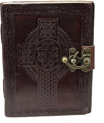 RSN Personal Diary A5 Notebook Unruled 100 Pages(Pecan Brown)
