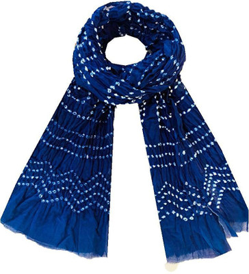 Arty Crafty Cotton Blend Self Design Women Dupatta