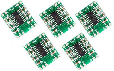 ERHIndia Pack of 5 Pcs PAM8403 Mini Digital Amplifier Board/kit, 3W+3W, Audio board with 2 Speaker Stereo Output, 5V dc Input. Electronic Components Electronic Hobby Kit