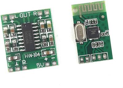 ERH India Combo Pack of PAM8403 2x3 Watt Dual Channel Amplifier Board and 5V Bluetooth Audio Receiver Module Electronic Components Electronic Hobby Kit
