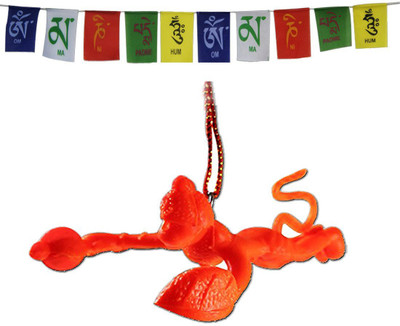 OPZET INDIA Tibetan Double Sided Wind Car Window Flag(Cotton)