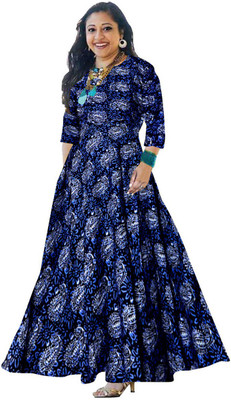 JWF Flared/A-line Gown(Blue)
