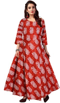 JWF Anarkali Gown(Maroon)