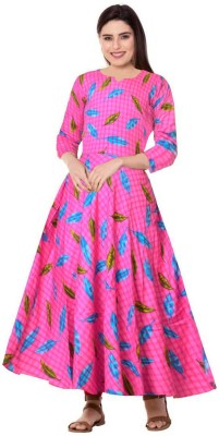 MUDRIKA Anarkali Gown(Pink)