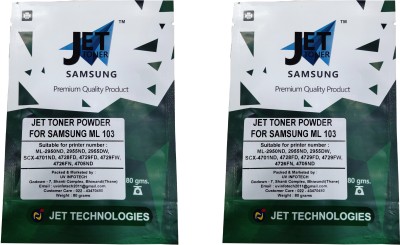 JET TONER Extra Dark Toner Powder ML 103 for mlt 103 / MLT-D103S Toner Cartridge Compatible For Samsung ML- 2950 / ND / NDR , ML- 2951D , ML-2955N / ND / DW , ML- 2956DN , SCX- 4701ND , SCX- 4705ND , SCX- 4726FD / FN , SCX- 4727FD / HD , SCX-4728FD / FW / HN , SCX- 4729FD / FW / FWX PRINTER Printers
