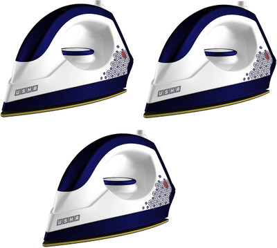 Usha EI 3302.pack of 3 1100 W Dry Iron  (Galaxy Blue)