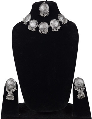 PEARL ADHYA Alloy Silver Silver Jewellery Set(Pack of 1)