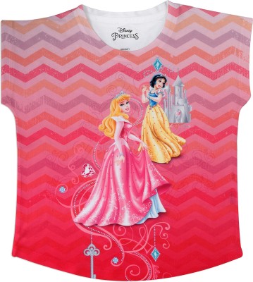 DISNEY Girls Party Polycotton Top(Pink, Pack of 1)