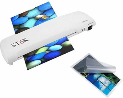Stok Fully Automatic / A4 Laminator with Jam Release Button | Supports Hot & Cold Lamination 10 inch Lamination Machine