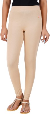 New Darling Ankle Length Western Wear Legging(Beige, Solid)