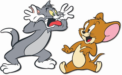 Bhai Please Tom and Jerry Wooden Fridge Magnet Fridge Magnet Pack of 1(Multicolor)