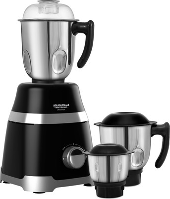 MAHARAJA WHITELINE Deluxe MX-210 Ultramax 750 W Mixer Grinder (3 Jars, Black)