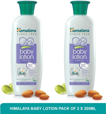 HIMALAYA Baby Lotion | Moisturizing Lotion For Babies (pack of 2)200ml(400 ml)