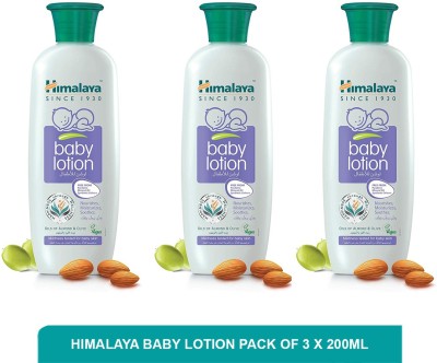 HIMALAYA Baby Lotion | Baby Dry Skin Lotion (Pack of 3)200ml(600 ml)