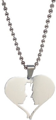 Sullery Valentine Day Polished Cutting Heart Love Locket Necklace Chain Sterling Silver Stainless Steel Pendant