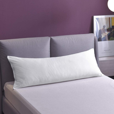 Livasto Polyester Fibre Solid Body Pillow Pack of 1(White)