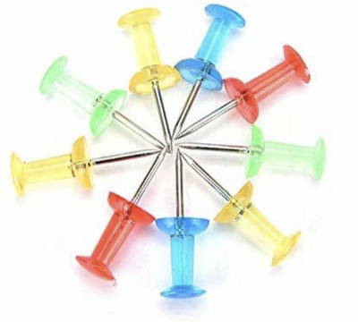 officekart PLASTIC, METAL  Pins(Set Of 100, Red, Purple, Blue, Green, White, Yellow)