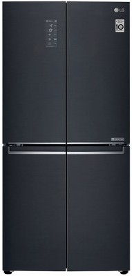 LG 594 L Frost Free Side by Side Inverter Technology Star Refrigerator with with Hygiene Fresh+ and Smart ThinQ(WiFi Enabled)(Matte Black, GC-B22FTQPL)