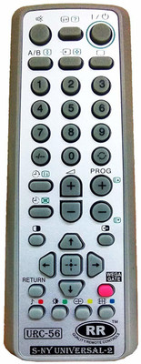 Akshita URC-56 TV Compatible for CRT TV Remote Control Works Almost All Old TV Remote SONY Remote Controller(Grey)