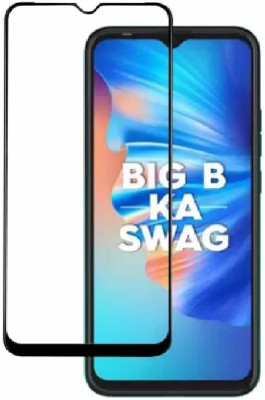 BRIGHTRON Edge To Edge Tempered Glass for Tecno Spark 6 Go(Pack of 1)