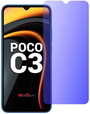 from comm Edge To Edge Tempered Glass for POCO C3(Pack of 1)