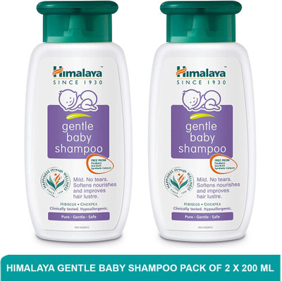 HIMALAYA Gentle Baby | Mild Shampoo for Babies (pack of 2)200ml(400 ml)