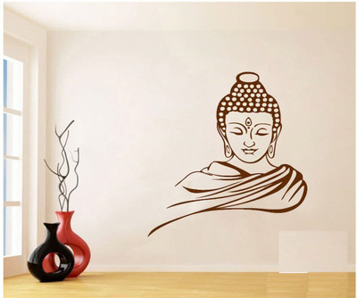 UD Unique Decor Reusable Wall Stencil Lord Buddha Reusable Large Wall Stencil Painting Tool (PVC, 60-inch x 50-inch) Religious Stencil(Pack of 1, Religious)