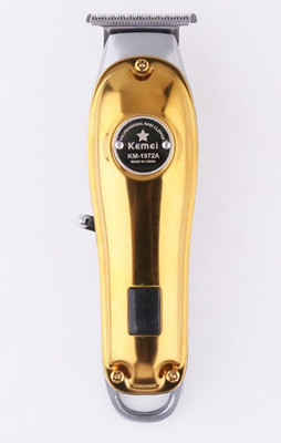Kemei KM-1972A (PROFESSIONAL HAIR TRIMMER) Trimmer 160 min Runtime 4 Length Settings (Gold, Silver)