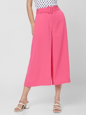 VERO MODA Regular Fit Women Pink Trousers