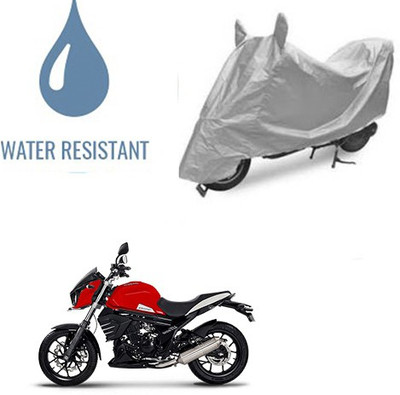Atulit enterprises Waterproof Two Wheeler Cover for Mahindra(Mojo, Silver)