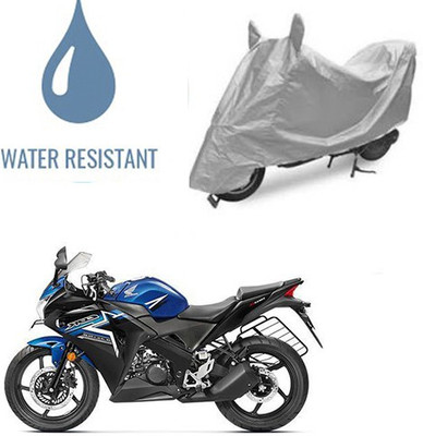 Atulit enterprises Waterproof Two Wheeler Cover for Honda(CBR 150R, Silver)