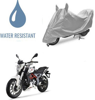 Atulit enterprises Waterproof Two Wheeler Cover for DSK Benelli(TNT 25, Silver)