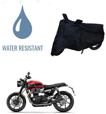 Atulit enterprises Waterproof Two Wheeler Cover for Triumph(Twin, Black)