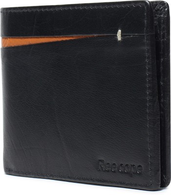 ree cope Men Trendy, Trendy Black Genuine Leather Wallet(6 Card Slots)