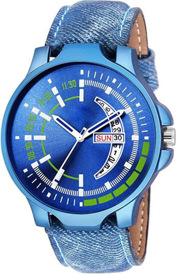 HINISH Blue Calendar Watch Analog Watch For Men and Boys Analog Watch - For Boys