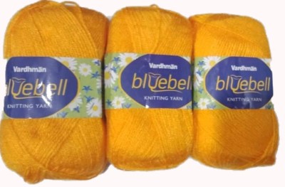 Vardhman Wool Bluebell 300 gm Wool Ball Hand Knitting Wool & Art Craft Soft Fingering Crochet Hook Yarn Needles Acrylic Knitting Yarn Thread Dyed(100gm Each)
