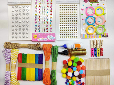 IKIS DIY Art and Craft Kit Hobby Pack Creative for Kids and Adults for Decoration and School Projects