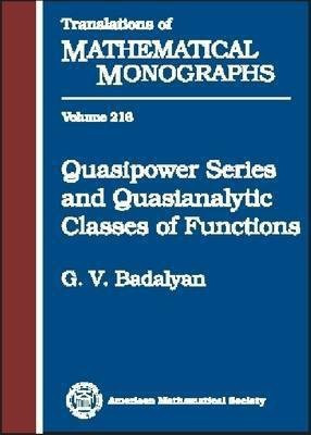 Quasipower Series and Quasianalytic Classes of Functions(English, Hardcover, unknown)