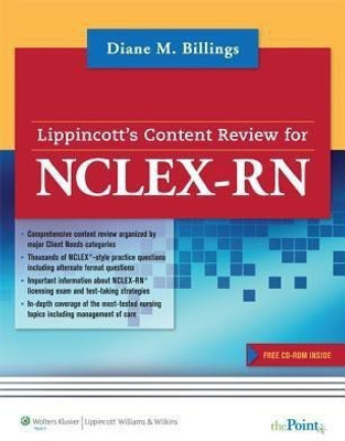 Lippincott's Content Review for NCLEX-RN(English, Paperback, Billings Diana M.)