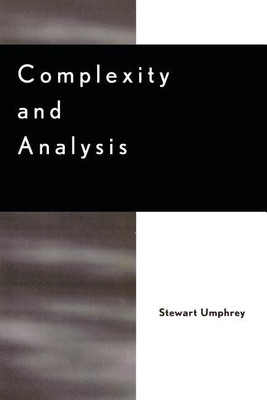 Complexity and Analysis(English, Paperback, Umphrey Stewart)