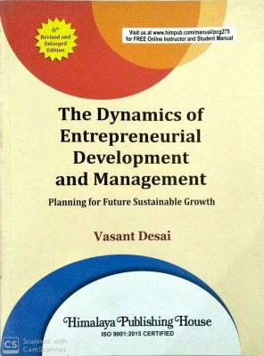 THE DYNAMICS OF ENTREPRENEURIAL DEVELOPMENT AND MANAGEMENT(HIMALAYA PUBLISHING HOUSE, VASANT DESAI)